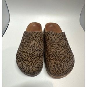 Madewell animal print clogs size 6